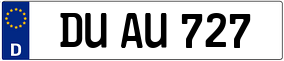 Trailer License Plate